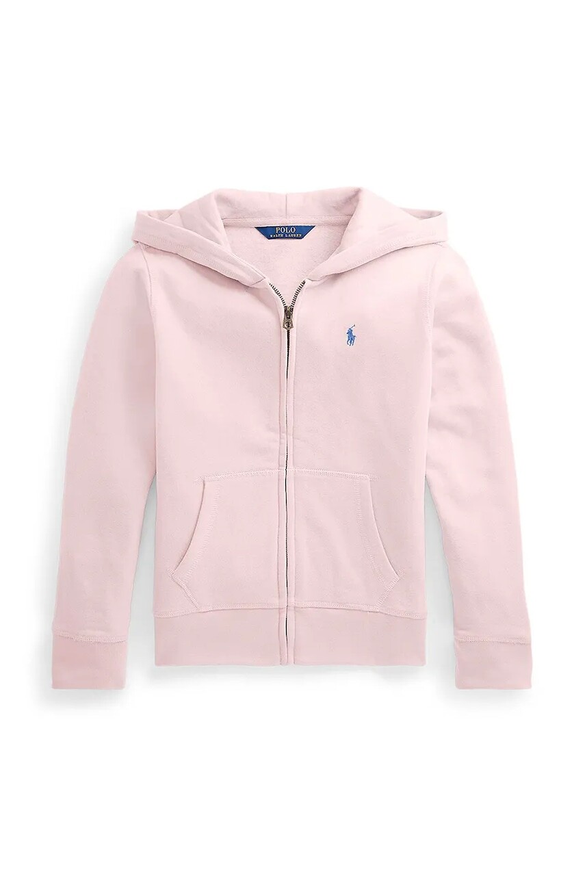 Mikina Polo Ralph Lauren ružová farba, s kapucňou, 313833560028
