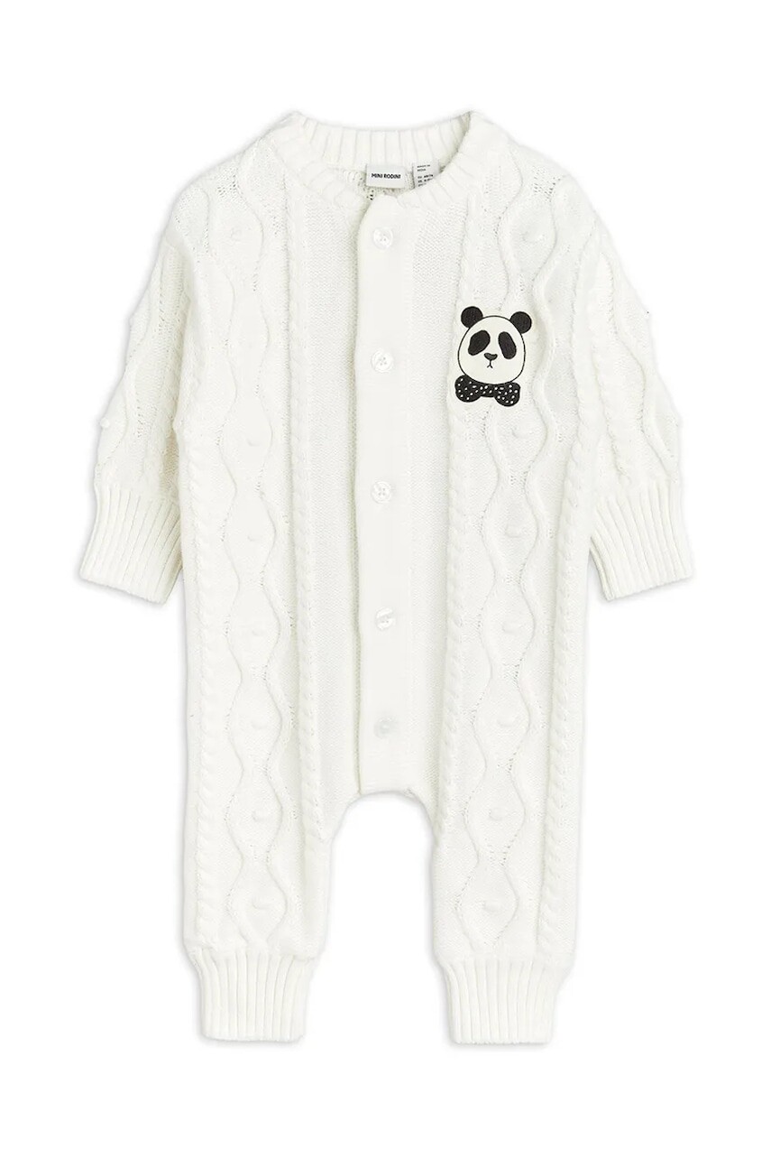 Detské bavlnené dupačky Mini Rodini Panda 2564011011