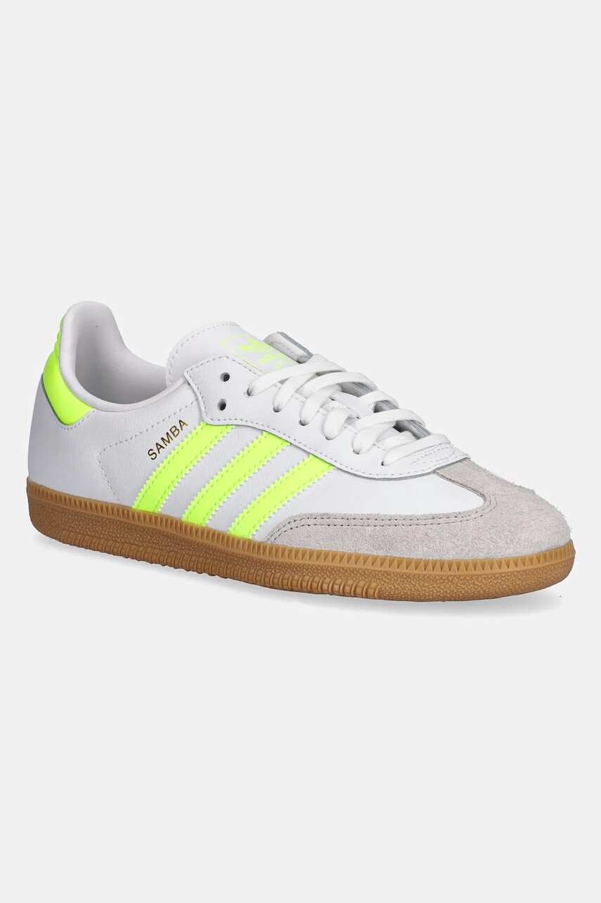 Detské tenisky adidas Originals SAMBA OG biela farba, JQ2830