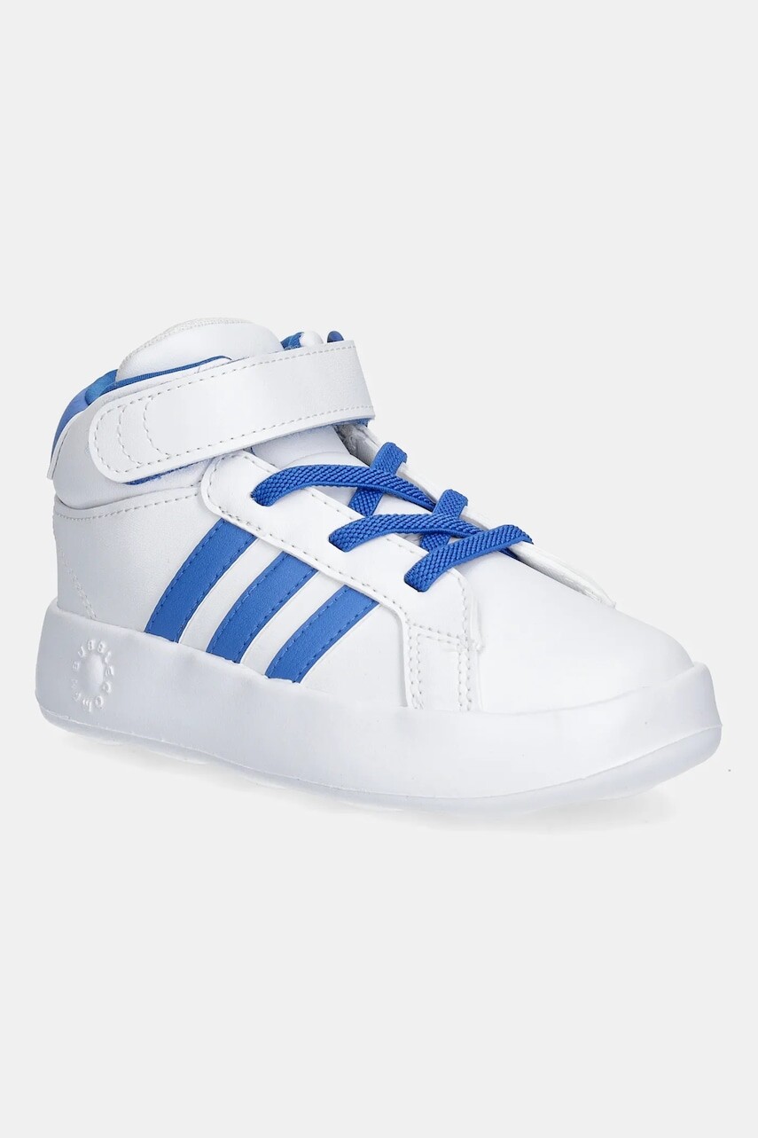 Detské tenisky adidas GRAND COURT MID biela farba, JQ5678