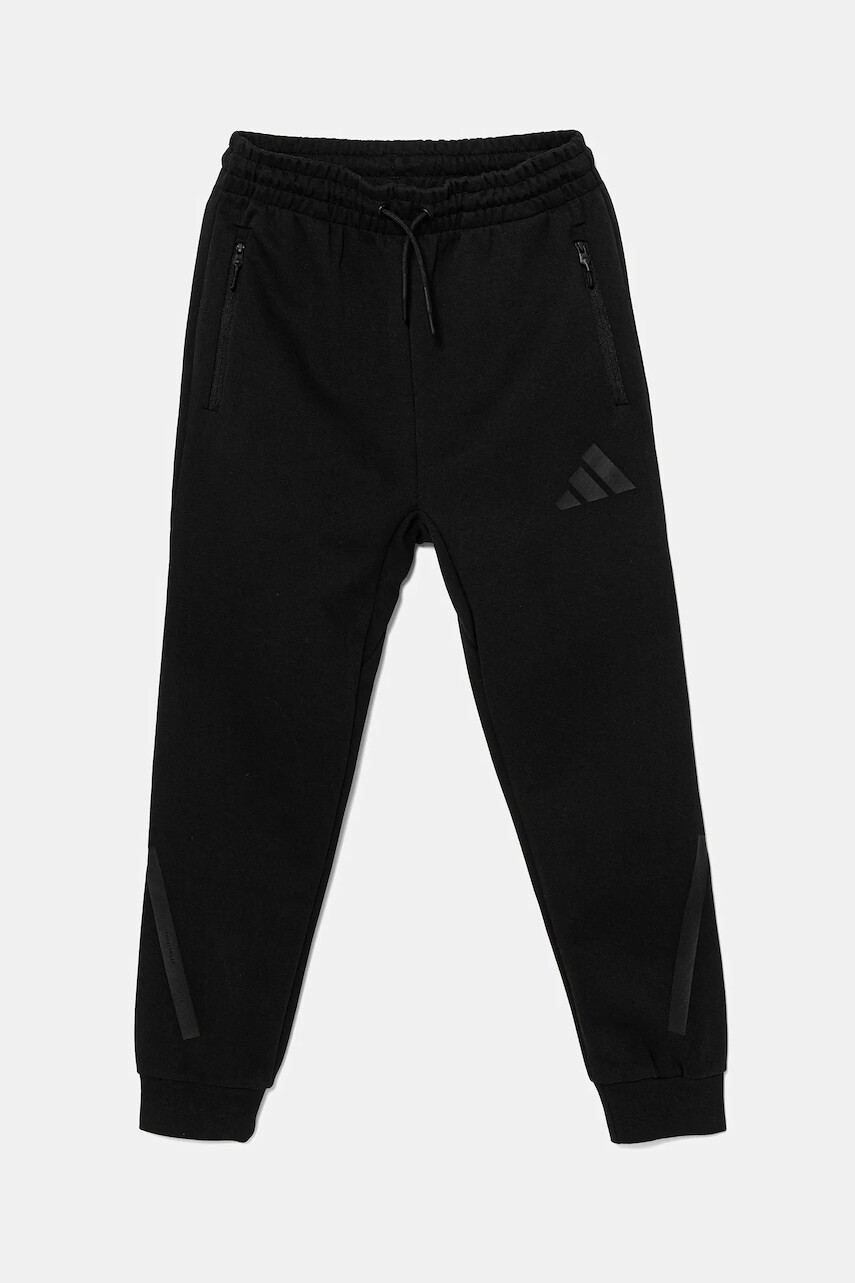 Detské tepláky adidas čierna farba, jednofarebné, JF2491