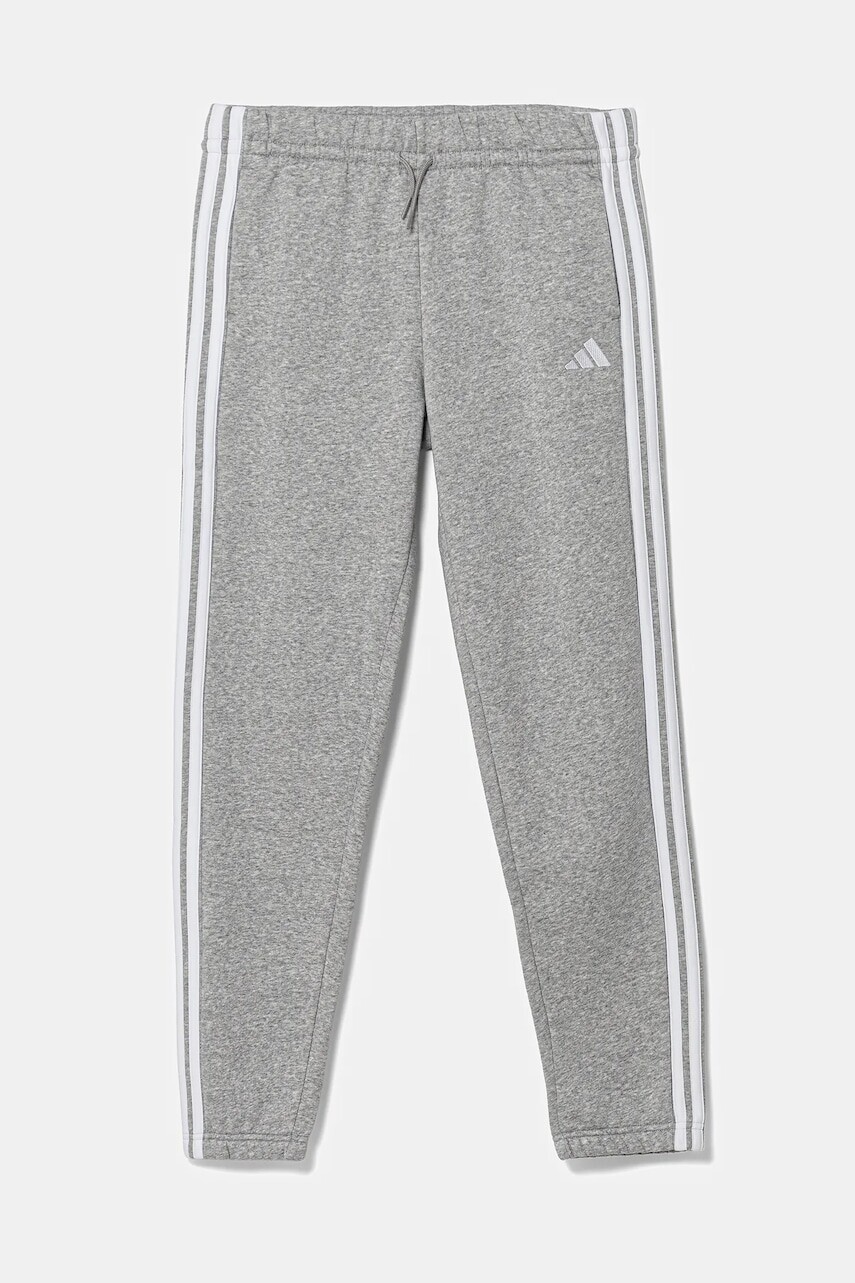 Detské tepláky adidas šedá farba, s nášivkou, JY4995