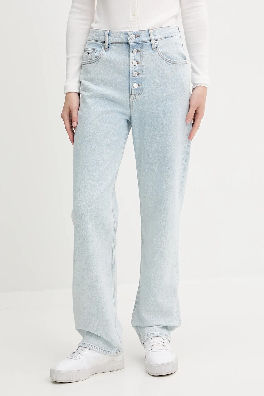 Rifle Tommy Jeans vysoký pás, DW0DW21735