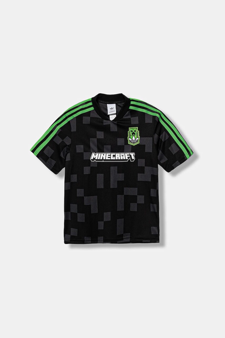 Detské tričko adidas Originals MINECRAFT čierna farba, vzorované, KD9838