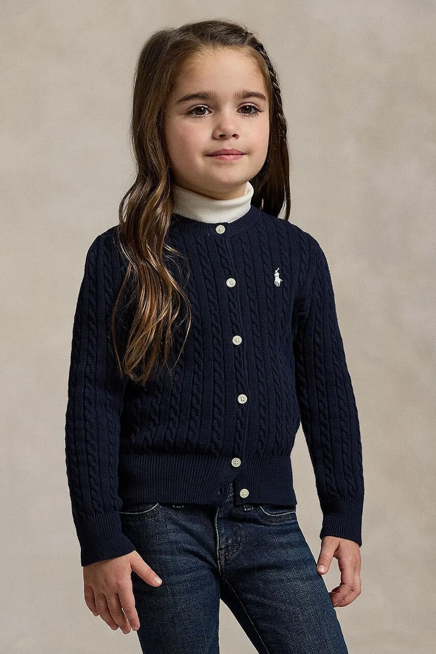 Kardigán Polo Ralph Lauren tmavomodrá farba, 312543047011