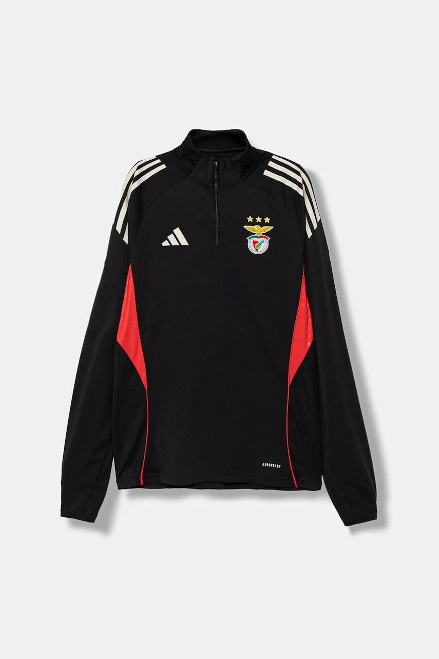 Detská mikina adidas Performance SL Benfica čierna farba, s potlačou, JM1217
