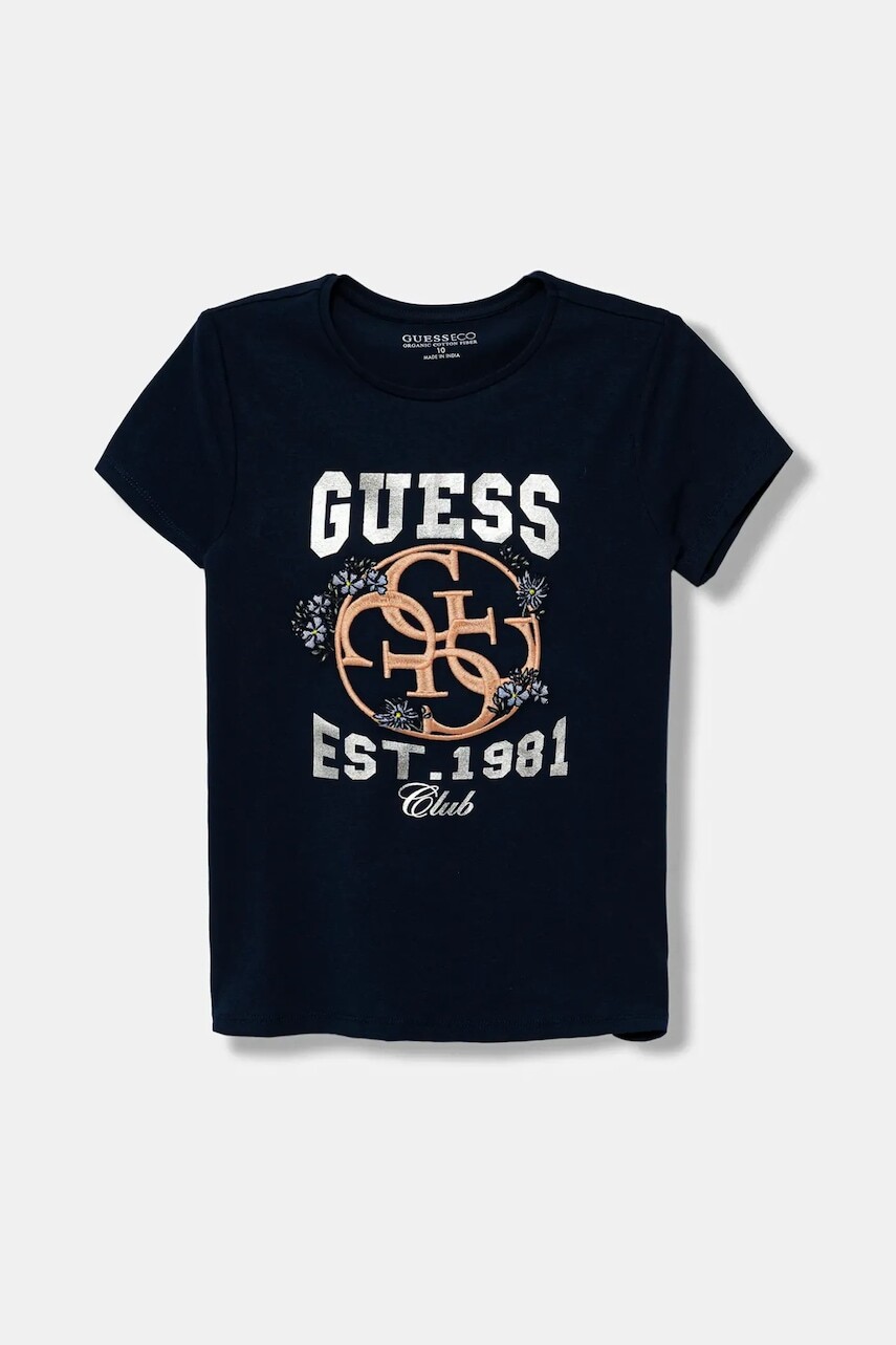 Detské tričko Guess tmavomodrá farba, J5YI25 K6YW4
