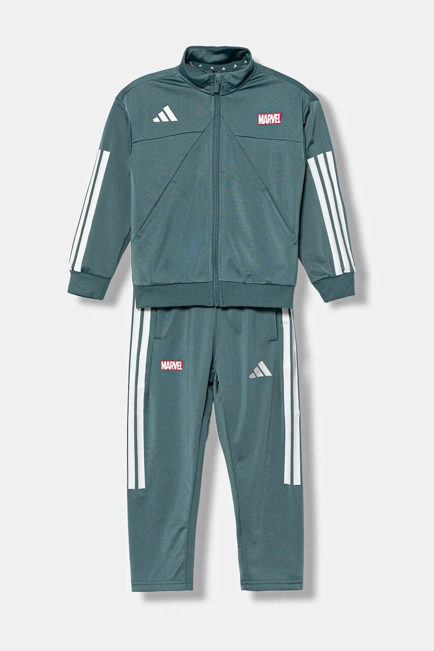 Detská tepláková súprava adidas Marvel zelená farba, JM0834