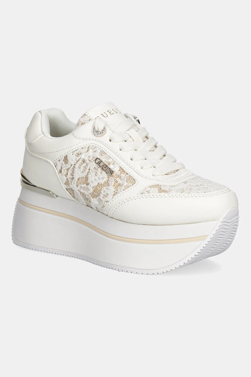 Tenisky Guess CAMRIO8 biela farba, FLTCM8 ELE12