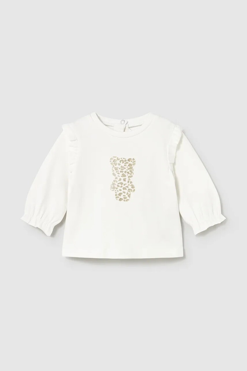 Tričko s dlhým rukávom Mayoral Newborn béžová farba, 2055