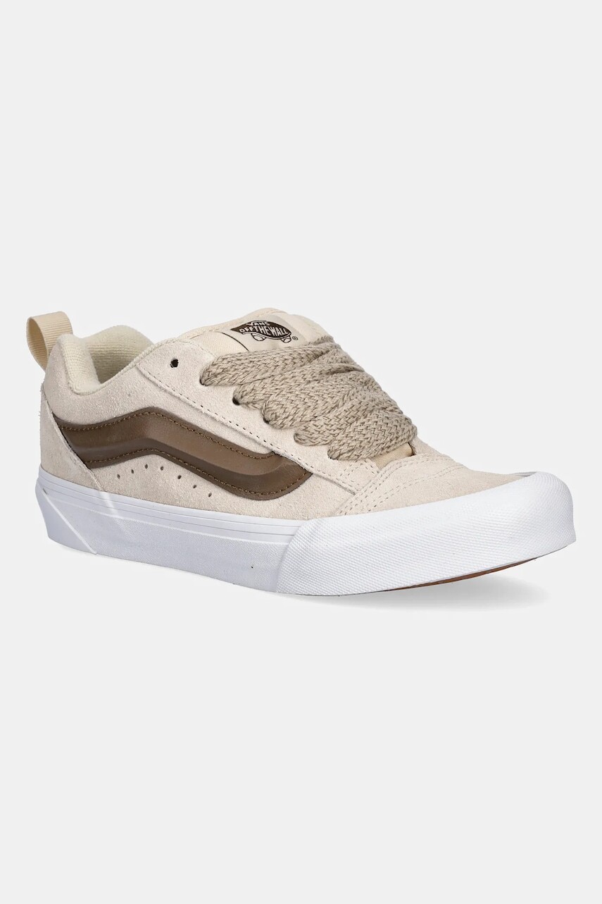 Semišové tenisky Vans Knu Skool béžová farba, VN000D6ZCHW1