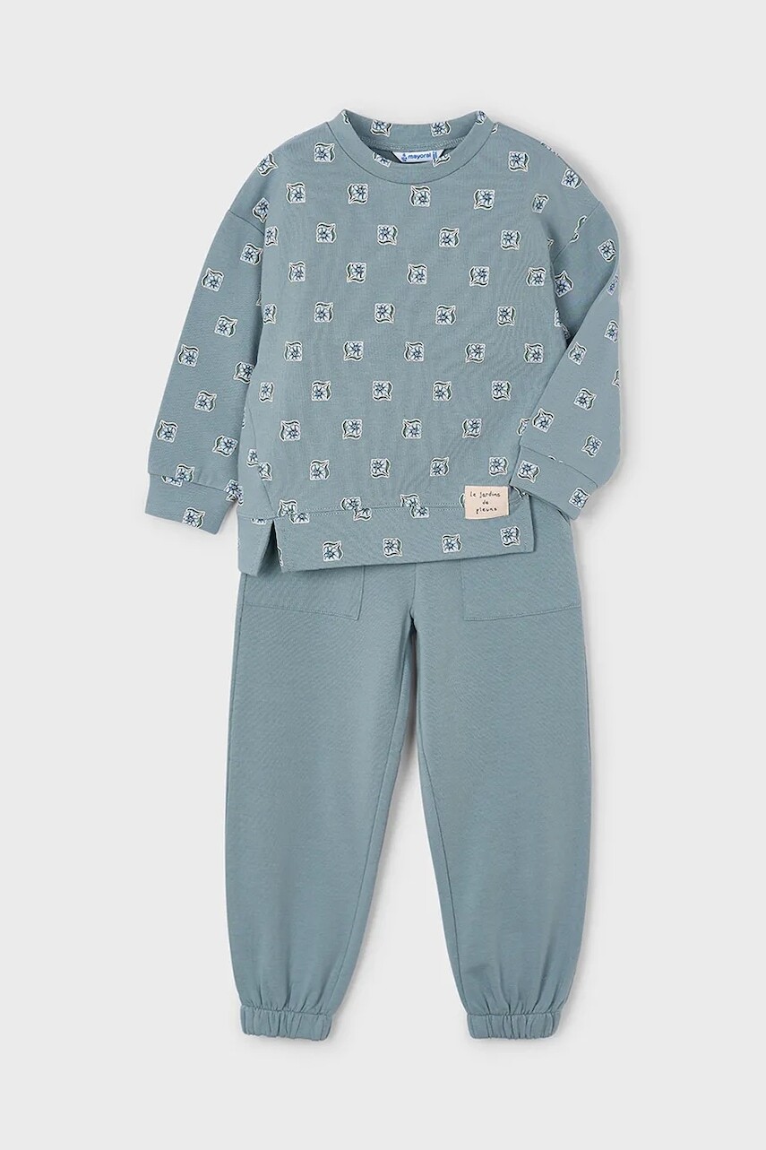 Detská tepláková súprava Mayoral zelená farba, 4894