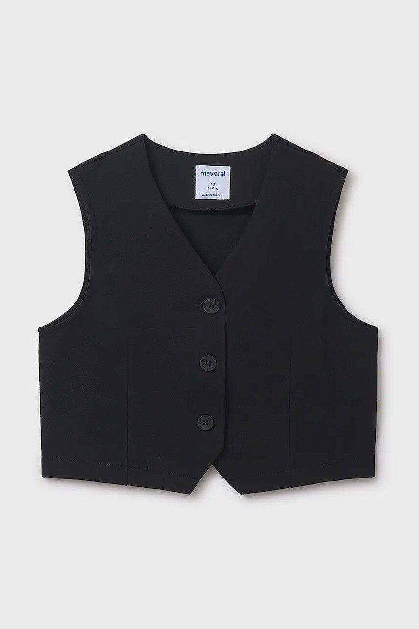 Detská vesta Mayoral čierna farba, 7320