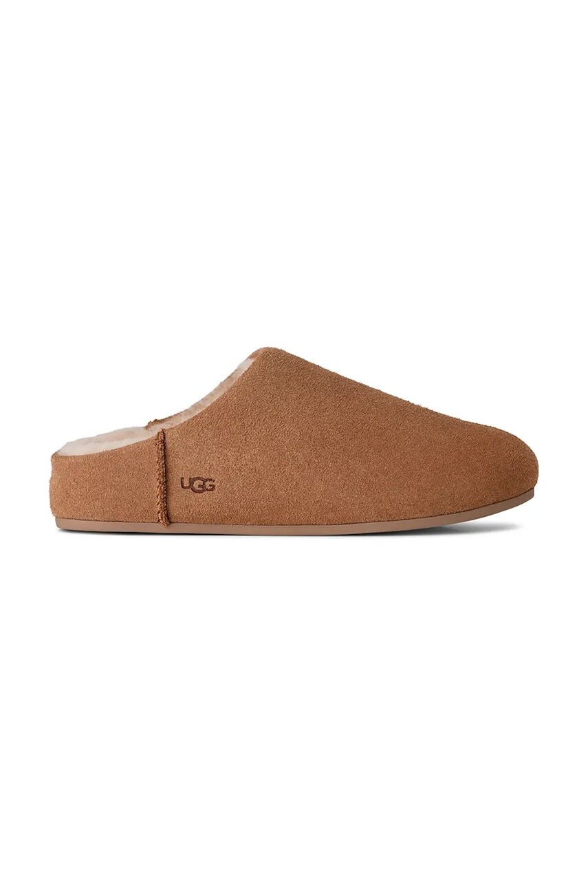 Semišové papuče UGG Elea Slip-On hnedá farba, 1171390.CHE