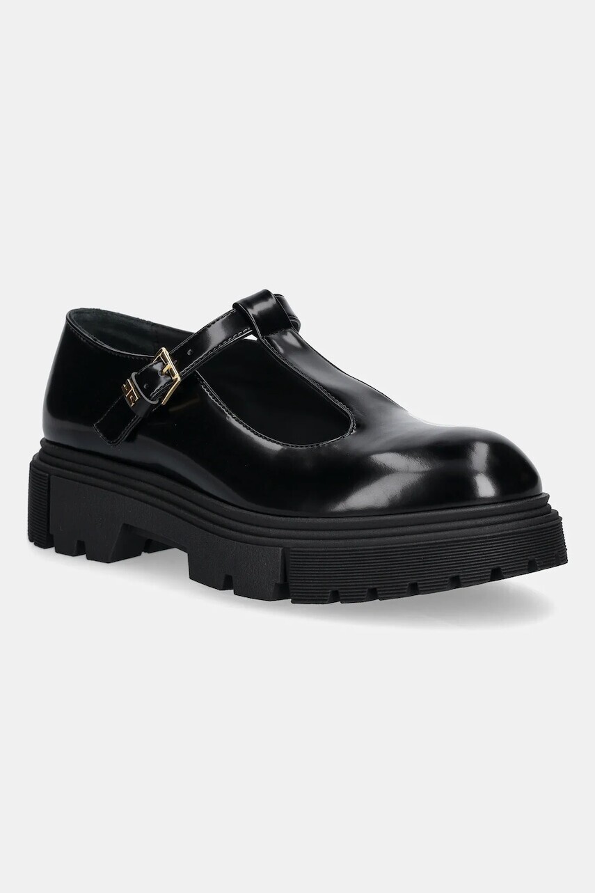 Baleríny Elisabetta Franchi čierna farba, F4A3-E0410