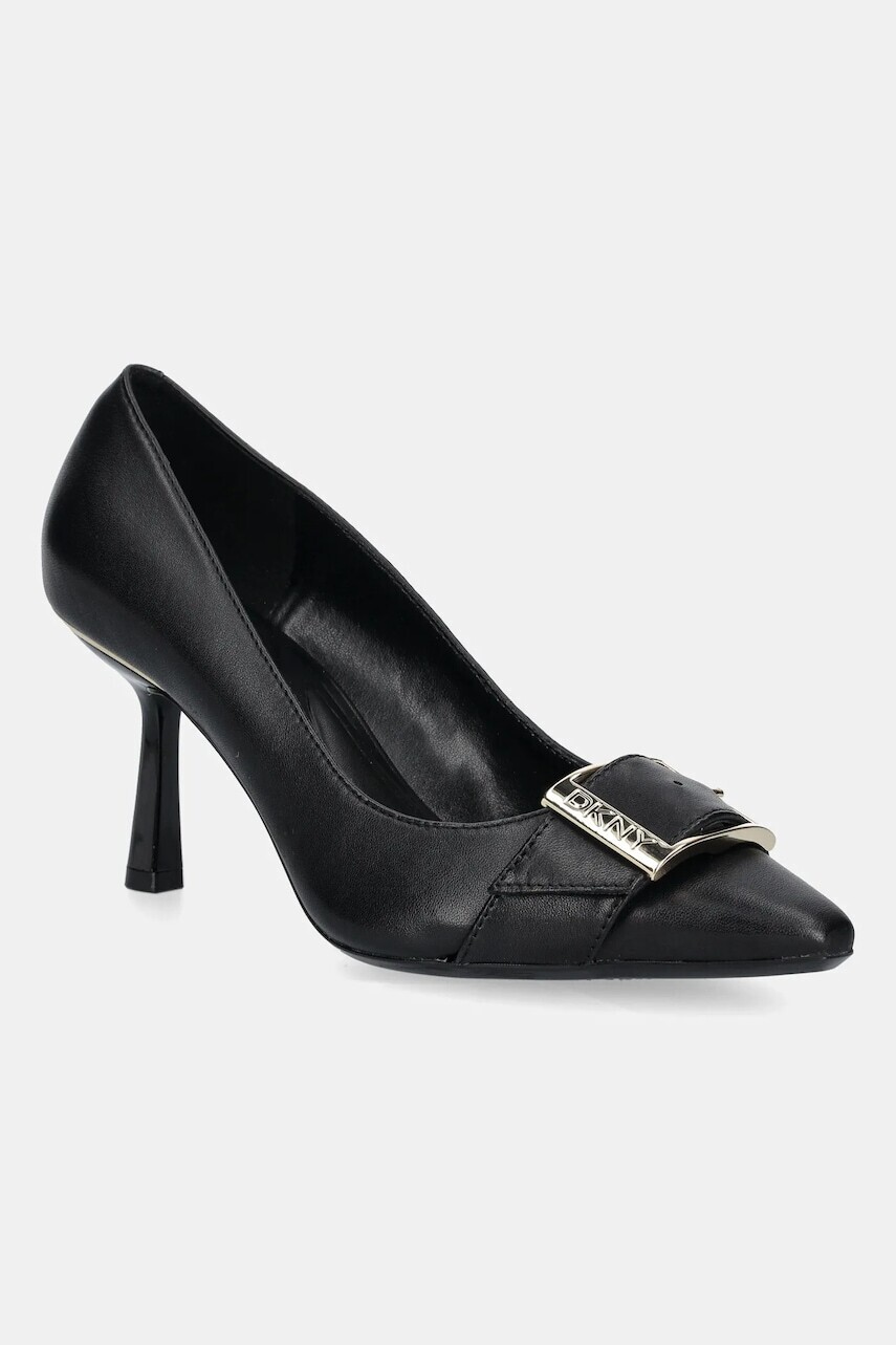 Kožené lodičky Dkny Nashbrook čierna farba, K3544717