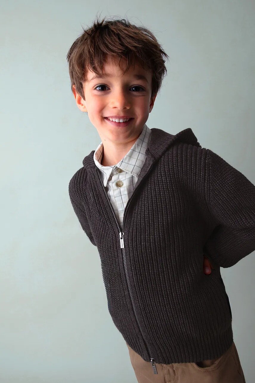 Detský sveter Mayoral šedá farba, 4386