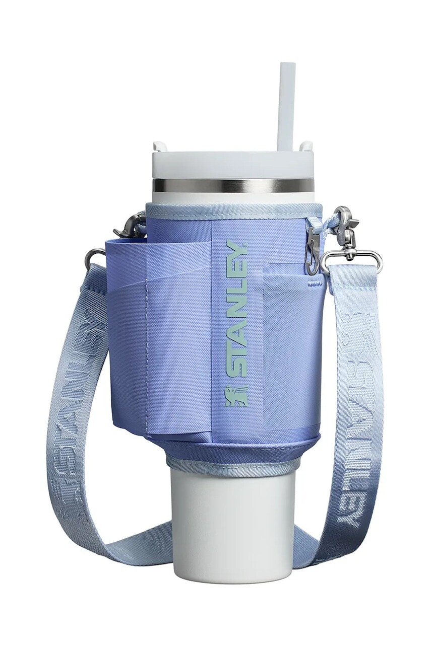 Obal s popruhom na termosku Stanley The All-Day Quencher Carry-All 1,18 l fialová farba