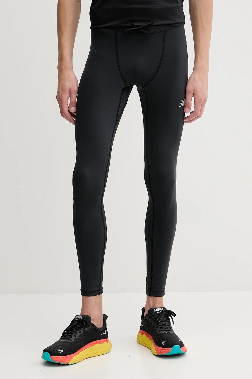 Tréningové legíny New Balance čierna farba, jednofarebné, MP51237BK