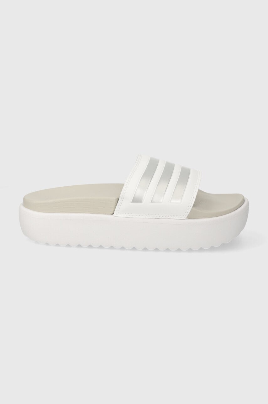 Šľapky adidas Adilette Platform dámske, biela farba, na platforme, IE9703