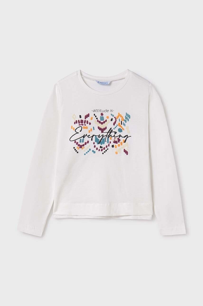 Detské tričko s dlhým rukávom Mayoral fialová farba, 7015