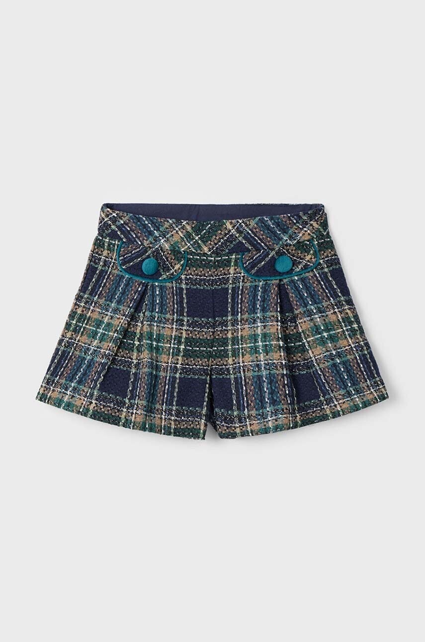 Detské krátke nohavice Mayoral tyrkysová farba, vzorované, 4217