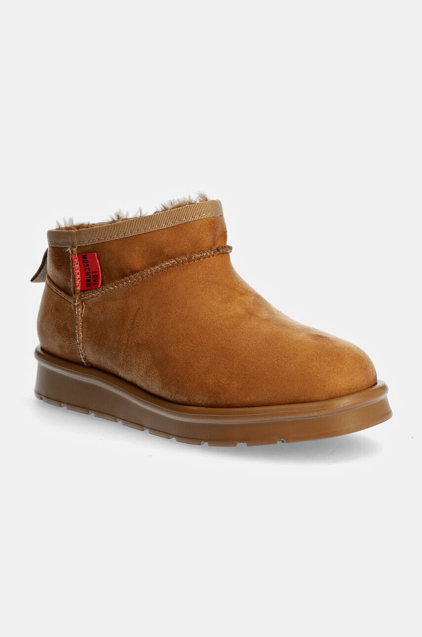 Snehule Love Moschino béžová farba, JA24043H1LJAW208