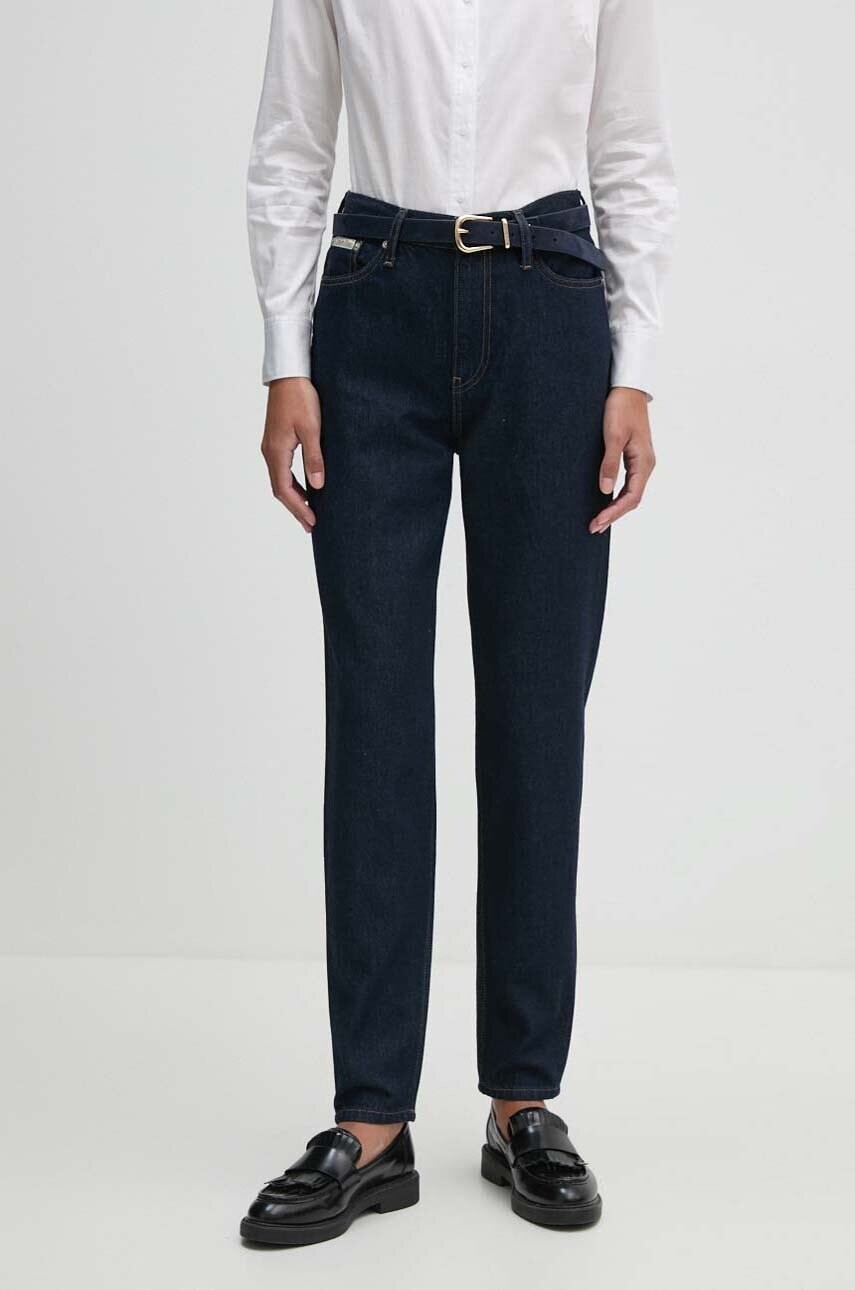 Rifle Calvin Klein Jeans dámske, vysoký pás, J20J224028