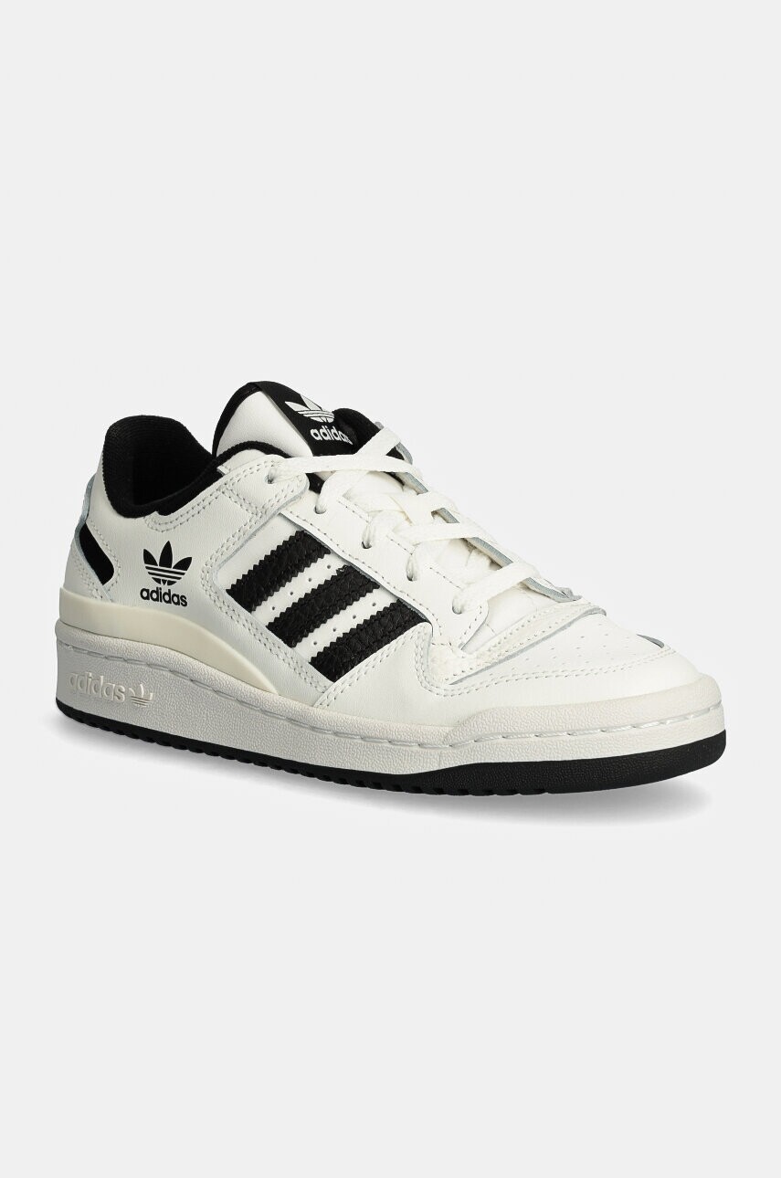 Detské kožené tenisky adidas Originals FORUM LOW CL biela farba, IH7918