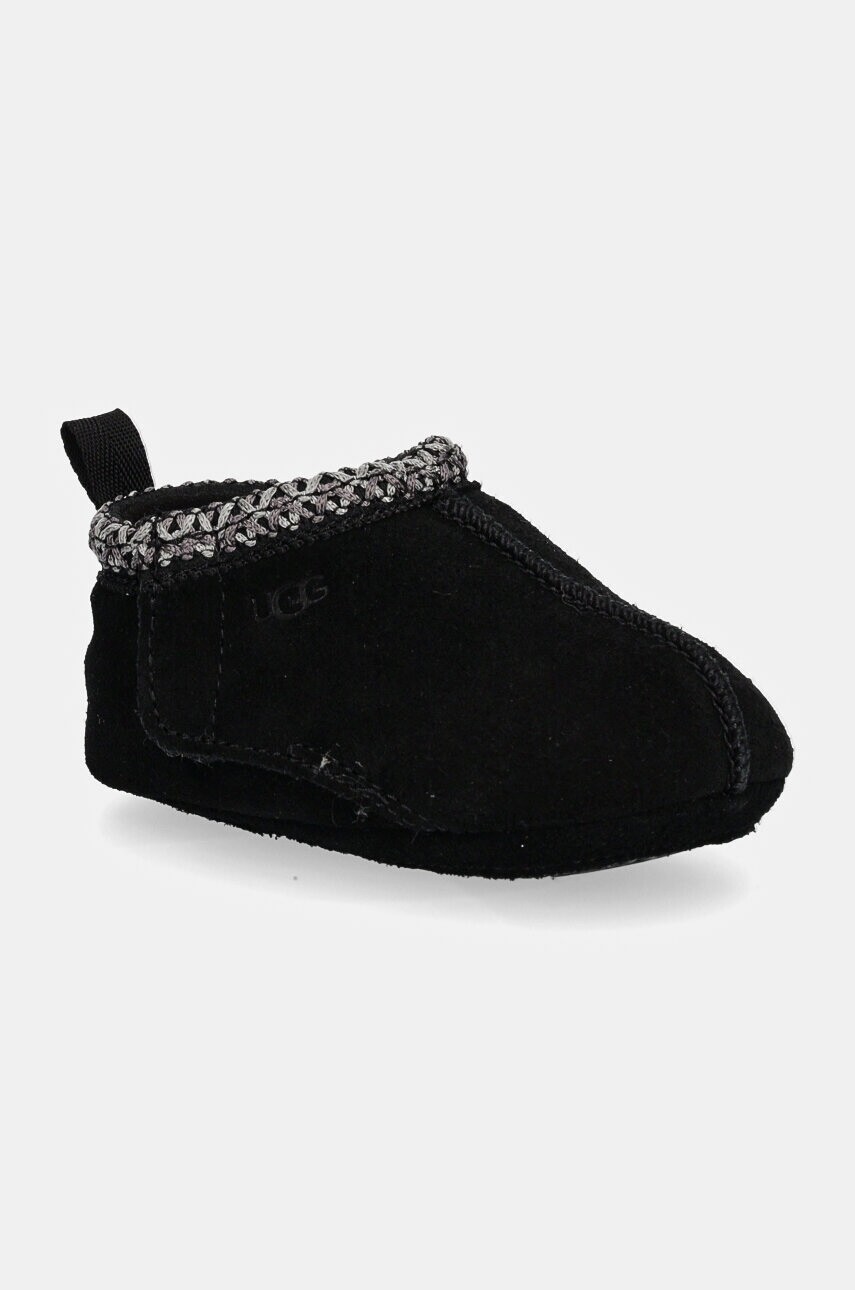 Semišové topánky pre bábätká UGG BABY TASMAN čierna farba, 1130359I