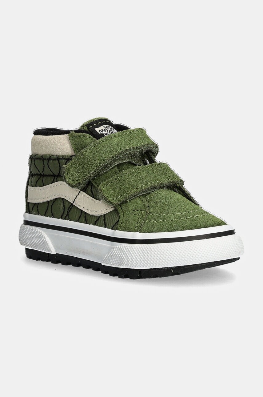 Detské tenisky Vans MTE SK8-Mid Reissue zelená farba, VN000D11V0N1