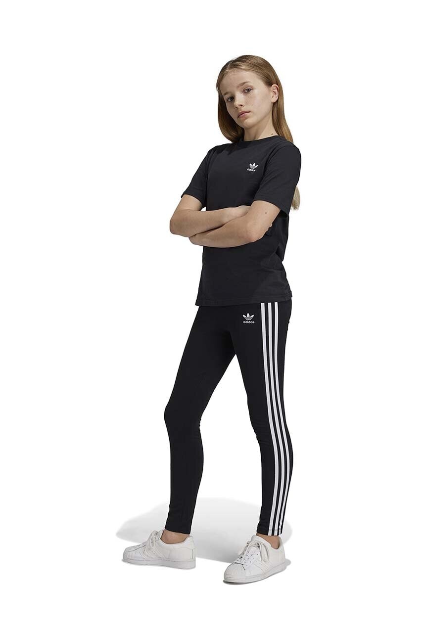 Nohavice adidas Originals LEGGINGS čierna farba, vzorované, IY7475