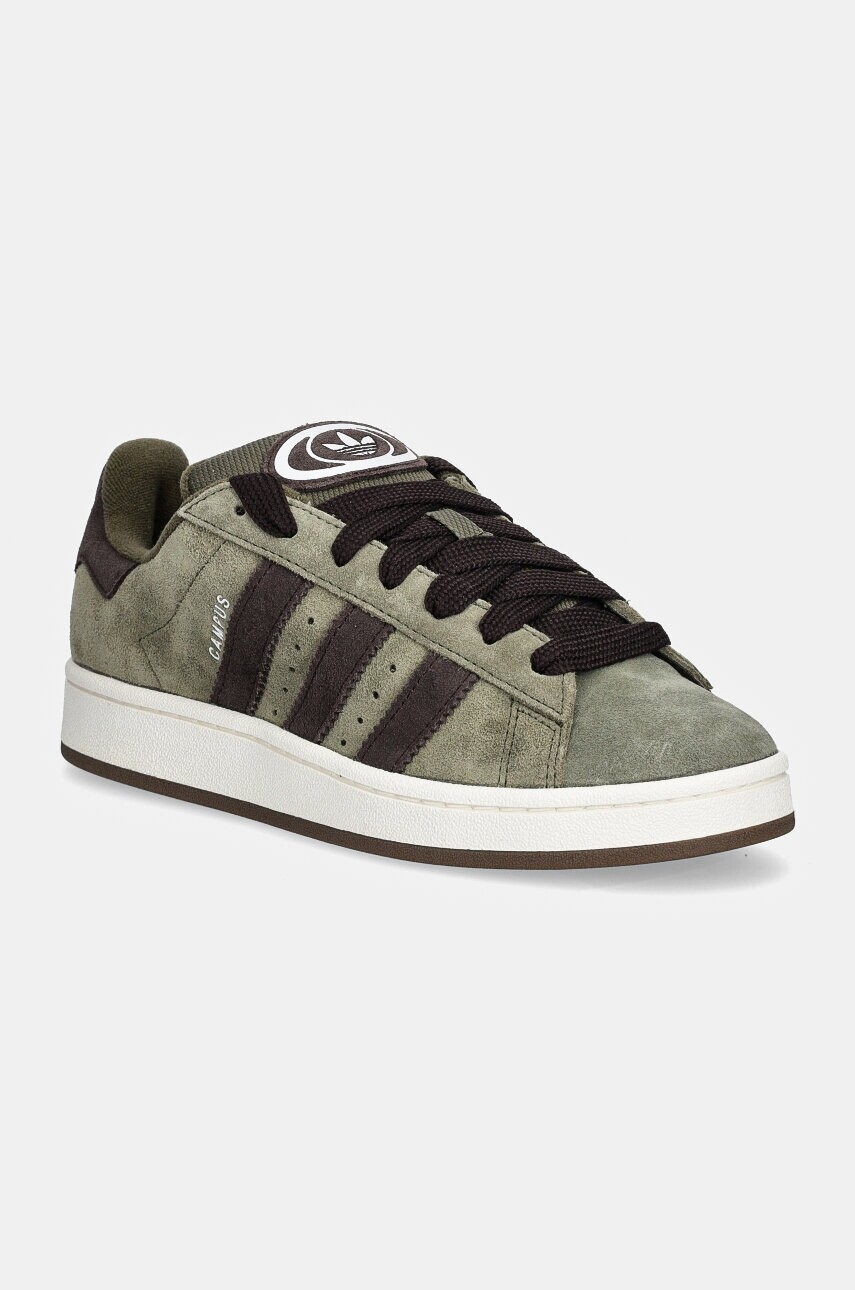 Semišové tenisky adidas Originals Campus 00s zelená farba, ID1418