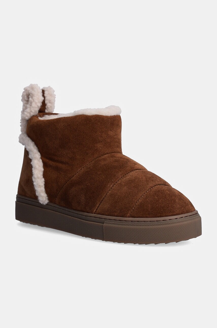 Snehule Inuikii Shearling Slipin hnedá farba, 75202-010