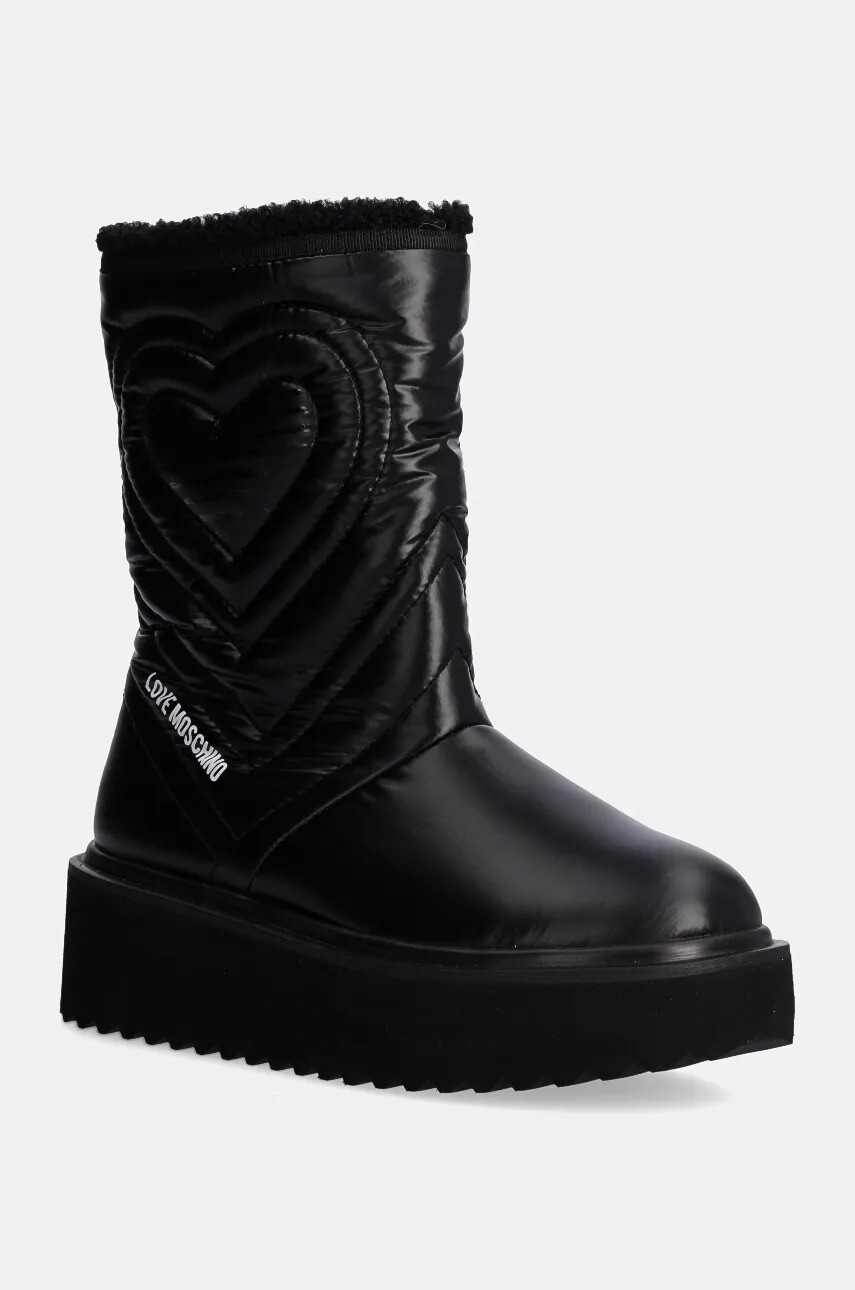 Snehule Love Moschino čierna farba, JA24286L0LIN600A