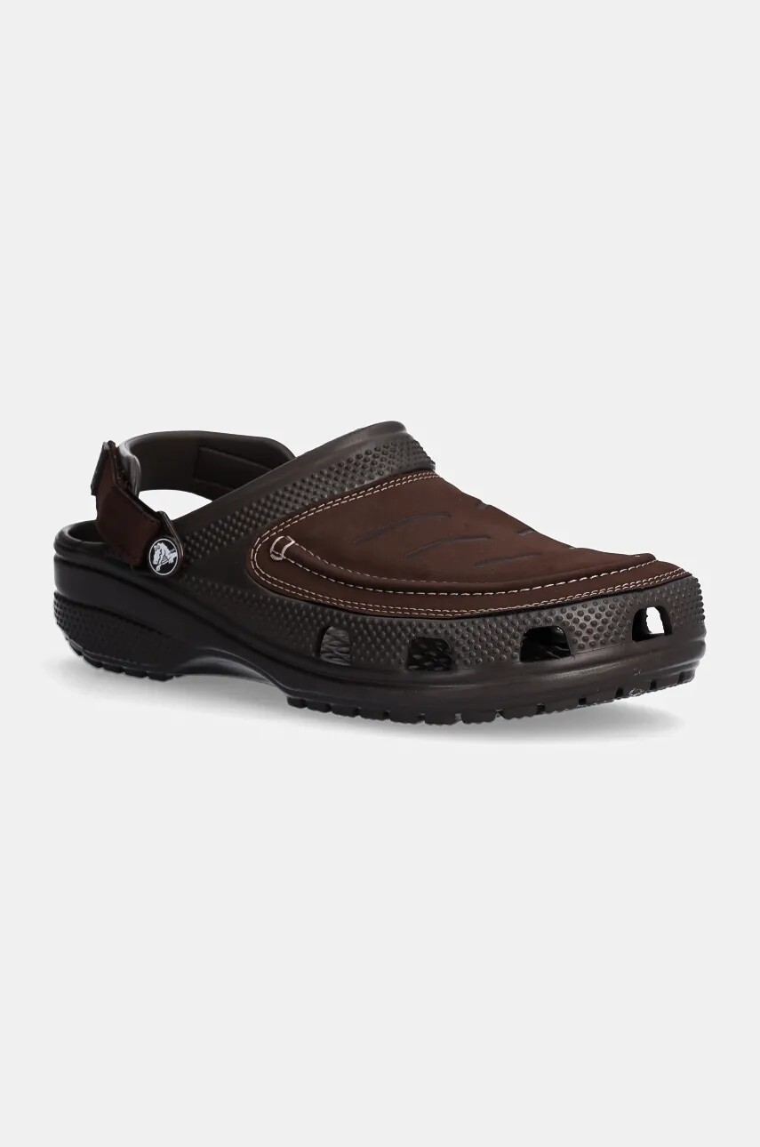 Šľapky Crocs Yukon Vista II Lr Clog M pánske, hnedá farba, 207689