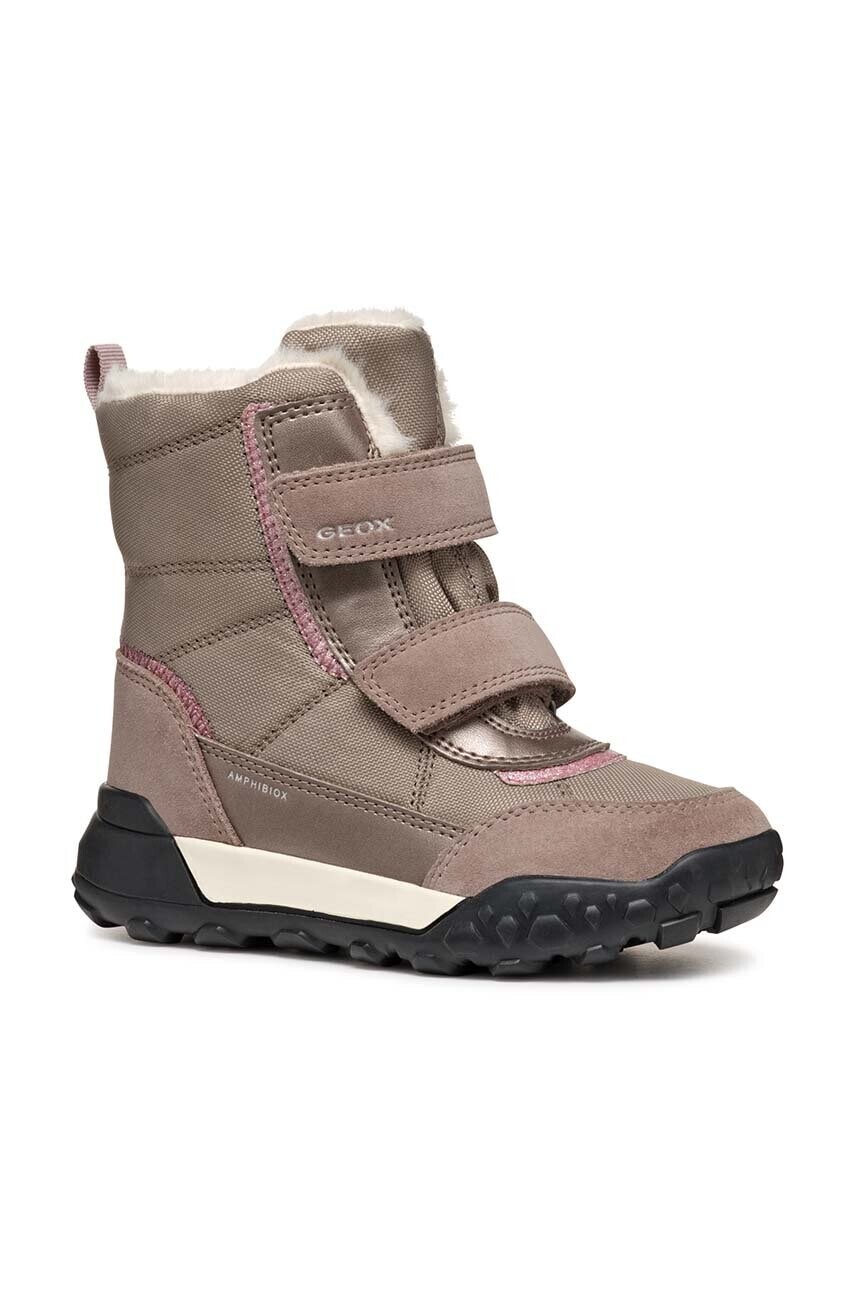 Detské zimné topánky Geox TREKKYUP AB béžová farba, J46M7E.0FU22