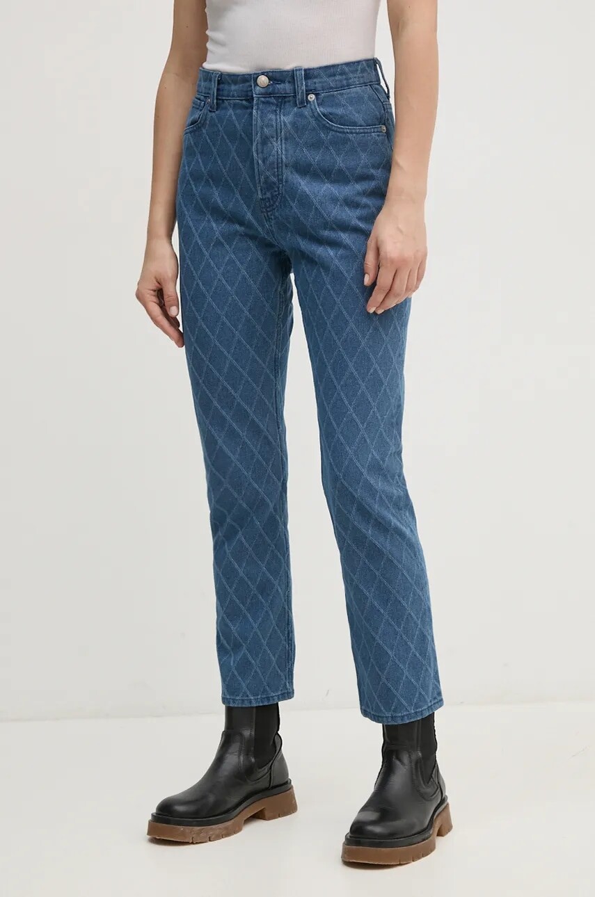 Rifle Pepe Jeans STRAIGHT JEANS UHW DIAMOND dámske, vysoký pás, PL204722