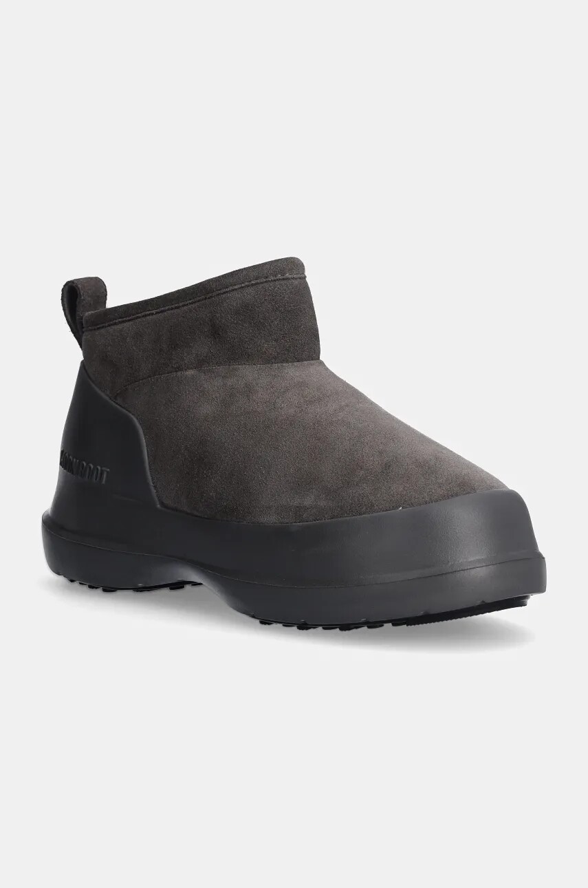 Semišové snehule Moon Boot MB LUNA LOW BOOT SUEDE šedá farba, 80D2480040 H005