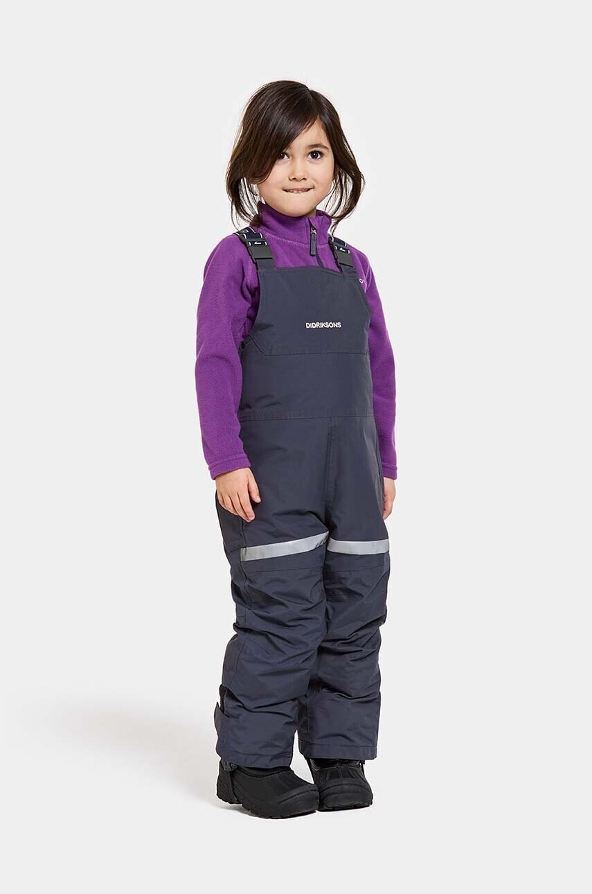 Detské lyžiarske nohavice Didriksons BJÄRVEN K BIB PANT tmavomodrá farba, 505430