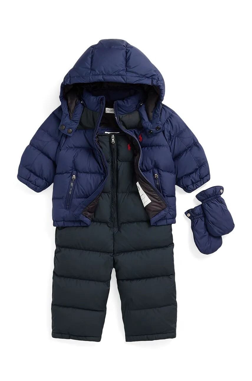 Sada pre bábätká Polo Ralph Lauren tmavomodrá farba, 320949271001