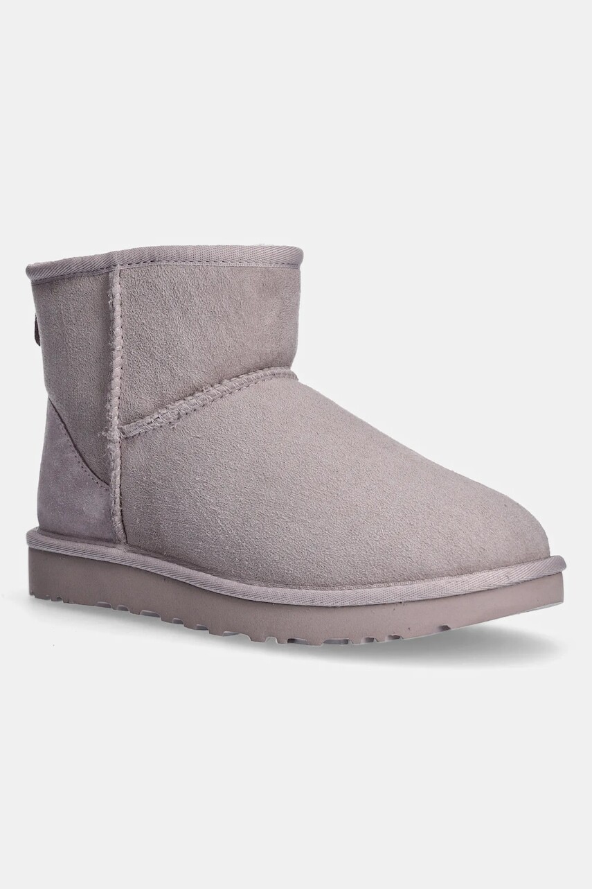 Semišové snehule UGG Classic Mini II šedá farba, 1016222-PSK