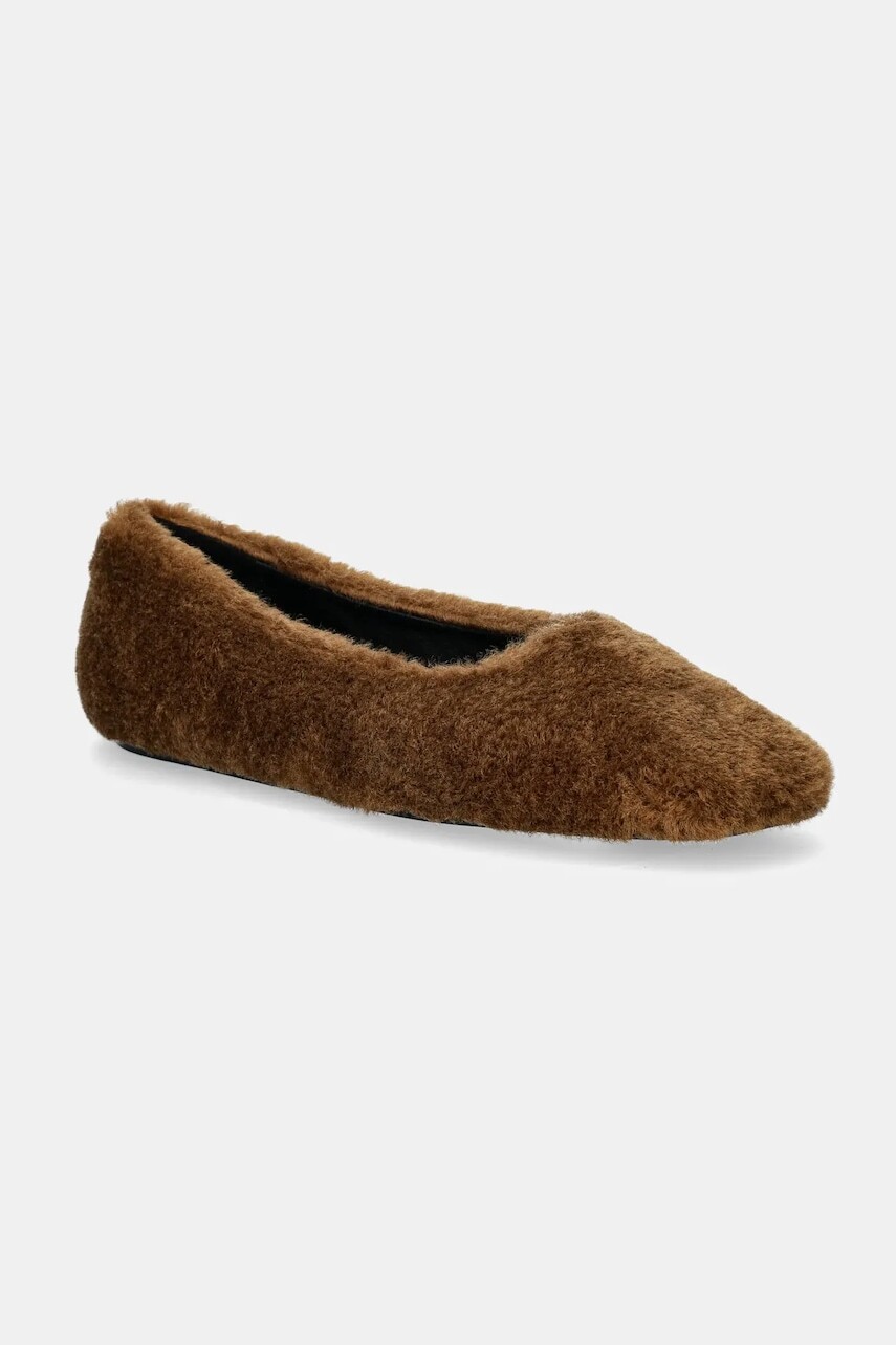 Baleríny Stand Studio Alice Ballet Flat hnedá farba, 62245-9139
