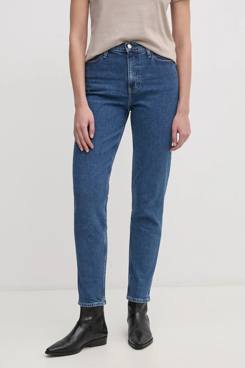 Rifle Calvin Klein Jeans dámske, vysoký pás, J20J224034