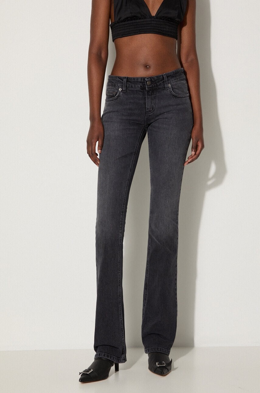 Rifle Fiorucci Faded Black Low Rise Bootcut Jeans dámske, vysoký pás, W01FPDJE083DN02DN05