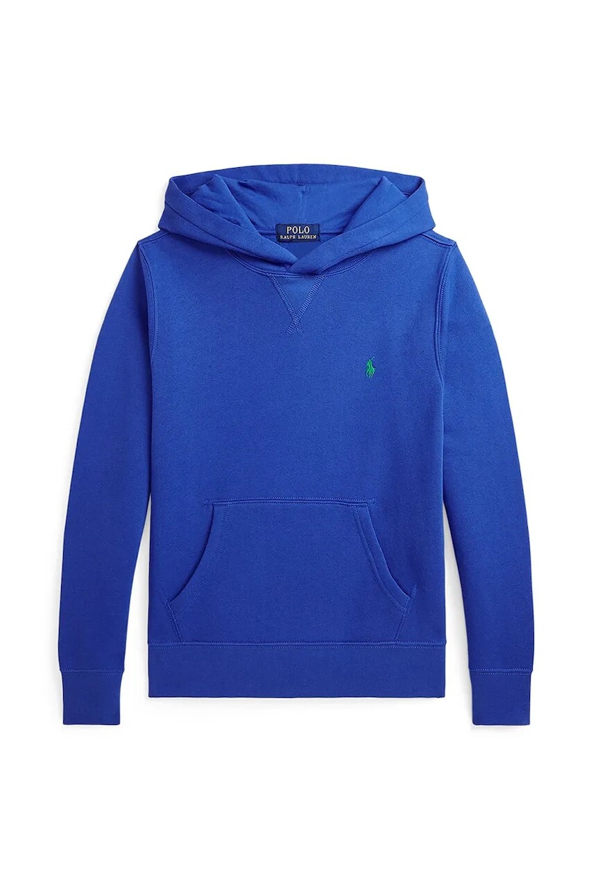 Detská mikina Polo Ralph Lauren s kapucňou, jednofarebná, 323749954052