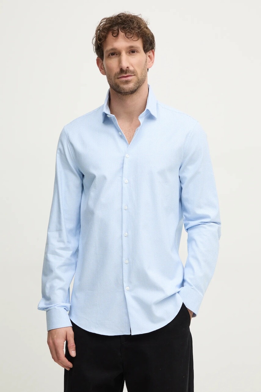 Košeľa Calvin Klein pánska, slim, s klasickým golierom, K10K113854