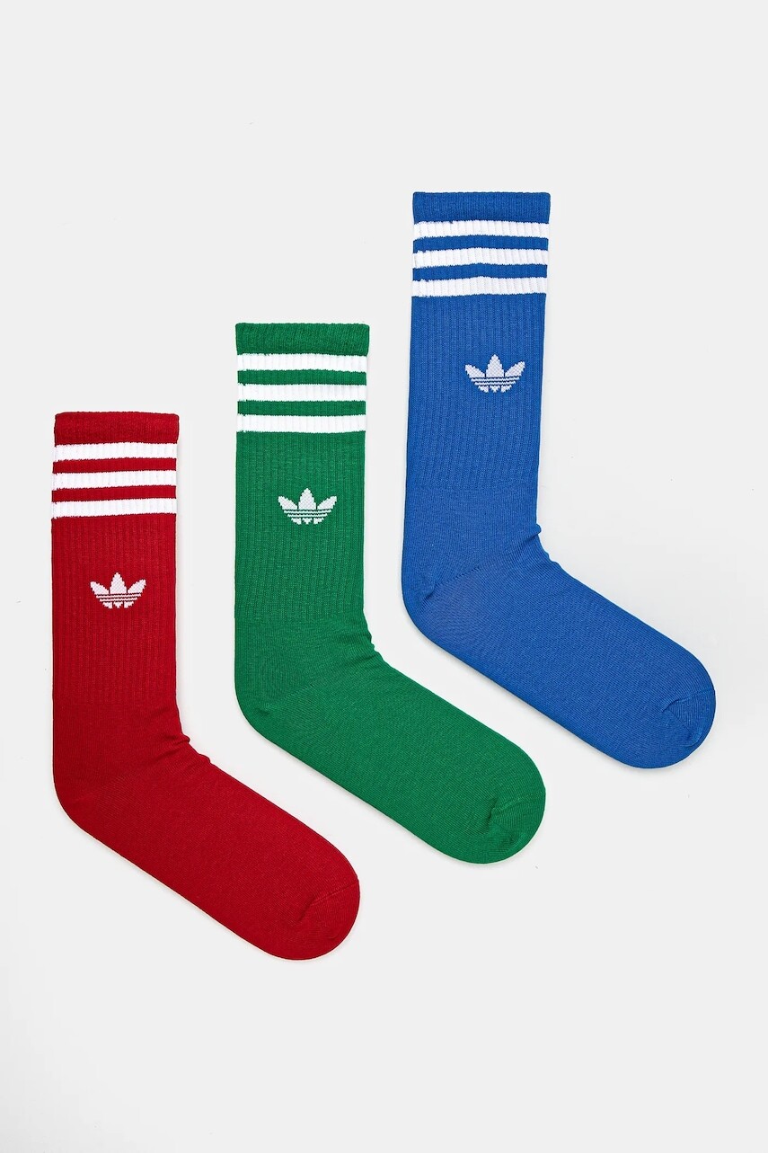 Ponožky adidas Originals 3-pak biela farba, JJ1985
