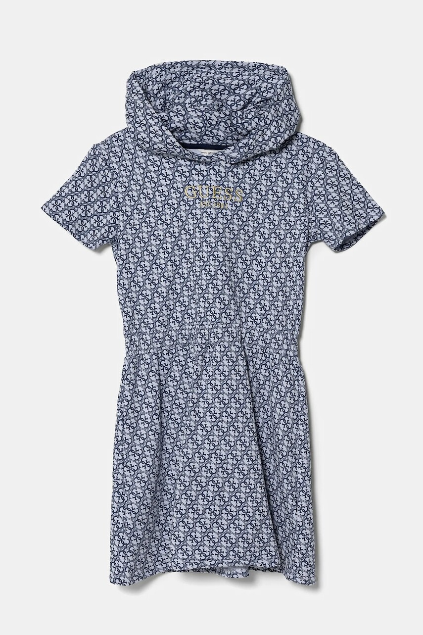 Dievčenské bavlnené šaty Guess mini, áčkový strih, J5RK32 KA6R4