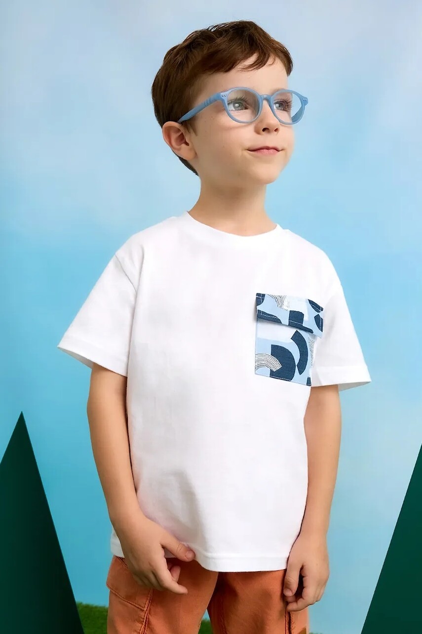 Detské bavlnené tričko Mayoral s potlačou, 3032